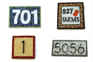 Mosaic House Numbers