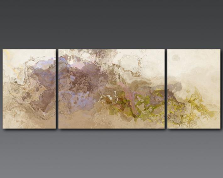 Very large 30x80 triptych abstract art canvas giclee Symphony on Handmade Artists' Shop