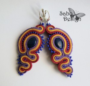 Embroidered Earrings