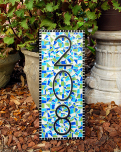 Mosaic Address Sign