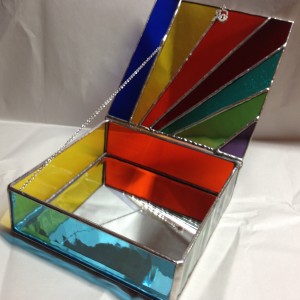 stained glass box