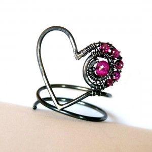 pink tourmaline ring