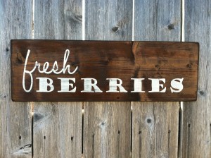 handmade wooden sign