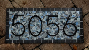 Mosaic Address Sign 