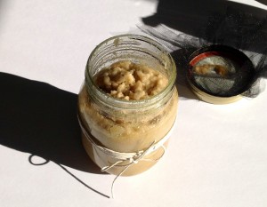 Homemade brown sugar body scrub 