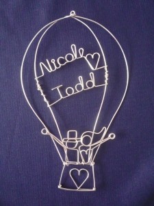 hot air balloon cake topper