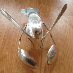 lobster fork spoon art