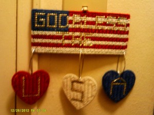 American flag pc door hanging