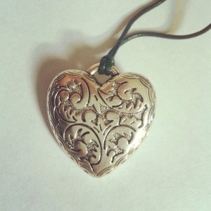 Silver Handmade Engraved Heart Pendant