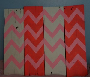 hand painted chevron