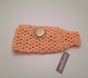 Peach Headband with Button - by Parachet