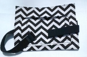 Black Chevron Headrest iPad Mini Holder 1