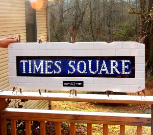 handmade mosaic sign