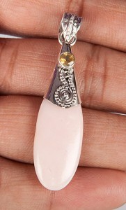 Pink Opal Pendant-1