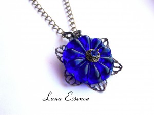 Victorian Royal Blue Pendant 006