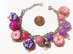 doughnut charm bracelet