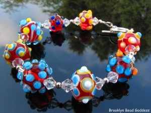 lampwork bracelet