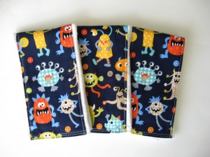 Monster Mash Burp Cloths 003