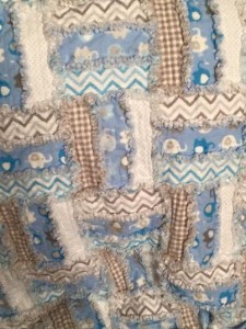 baby boy rag quilt