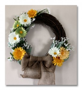 yellowflowersgrapevinewreath