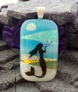 Dichroic Fused Glass Pendant