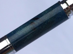 Bolt Action Bullet Pen dark blue handcrafted wood