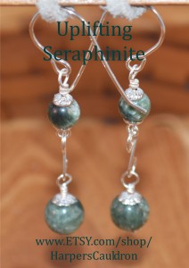 Seraphinite & Sterling Swirl on Sterling - $16 (1)