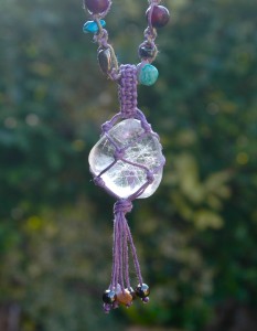 clear quartz purple close up