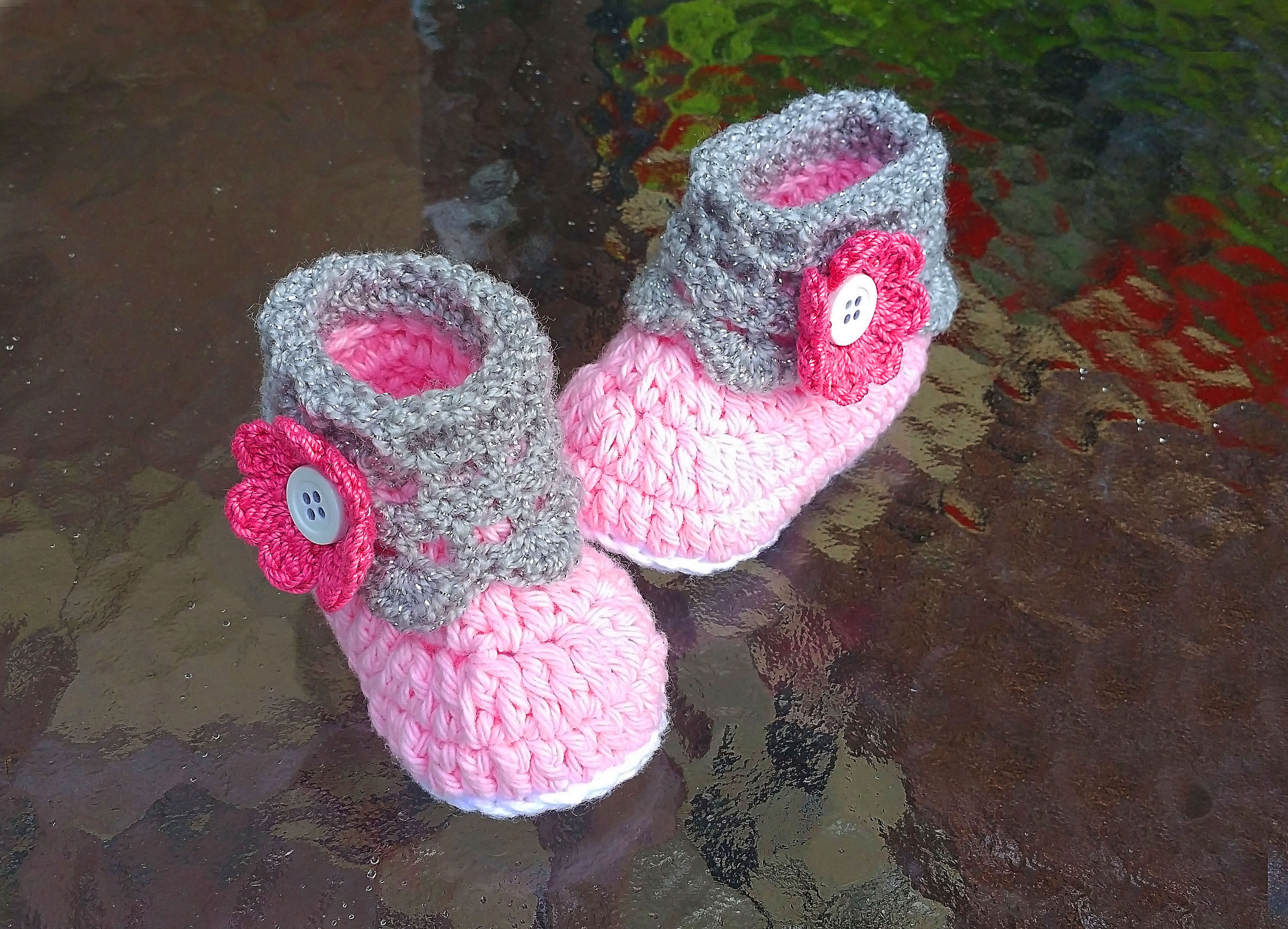 Floral Crochet Baby Girl Shoes,Baby Girl Shoes,Baby Girl 