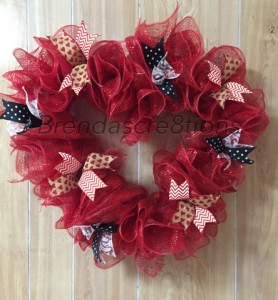 Red Heart Wreath