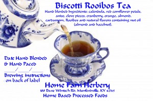 Biscotti rooibos tea HFH