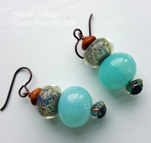 Seaside Village - Summer Artisan Earrings - low res