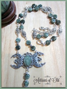 seraphinite necklace full length