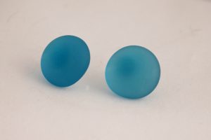 5175 blue frosted earrings