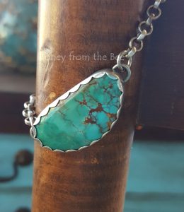 River's End - Silver and Turquoise bracelet - low res