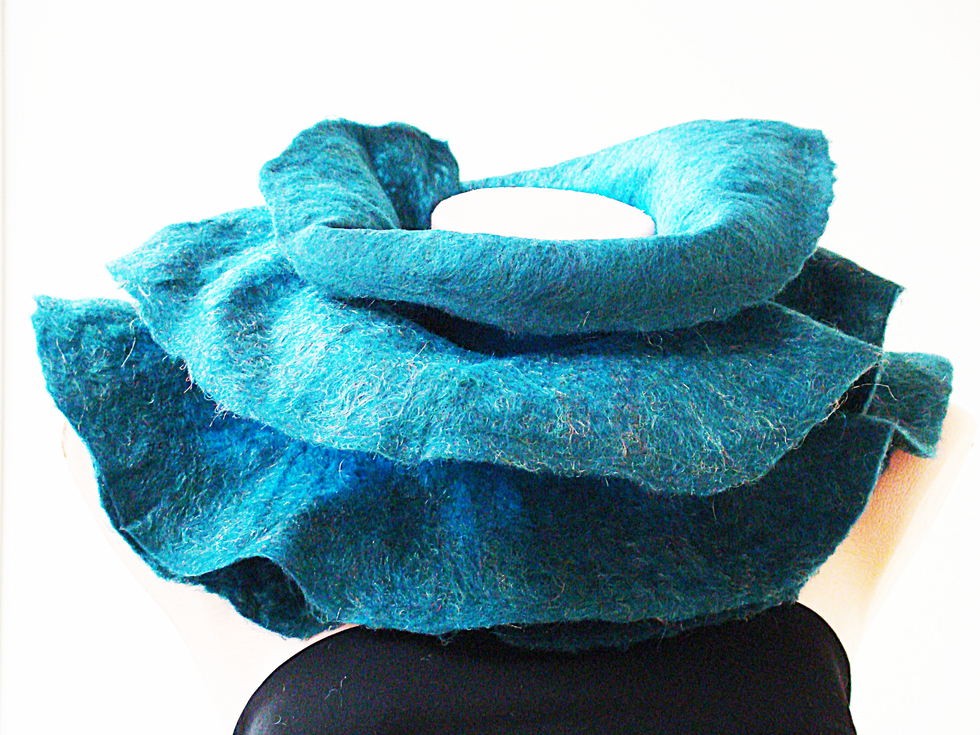 handmade felt scarf
