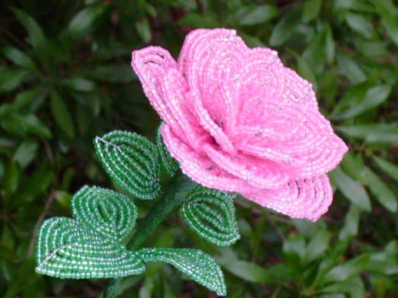 french beaded rose pink