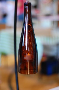 Wine Bottle Lantern