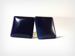 handmade blue cuff links