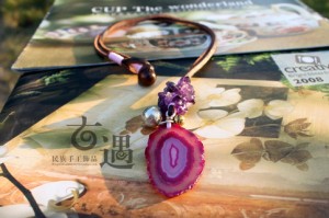 Irregular agate necklace, a warm heart is waiting for you