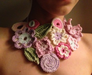 handmade crochet necklace