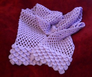 lavender scarf