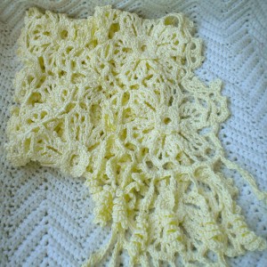 Crochet Scarf.IrishKnit Lace Pattern