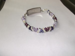 Razzle-Dazzle Medic-Alert Bracelets in Purples
