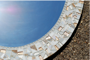 White Mosaic Mirror