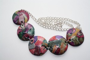 Watercolor necklace