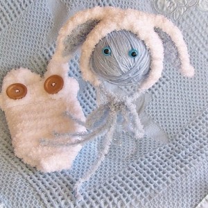 crochet lamb baby outfit