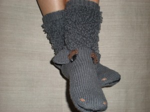 hand knit socks lamb