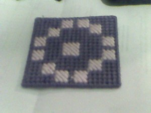 purple and pink drink coasters