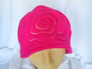 flower fleece hat-009